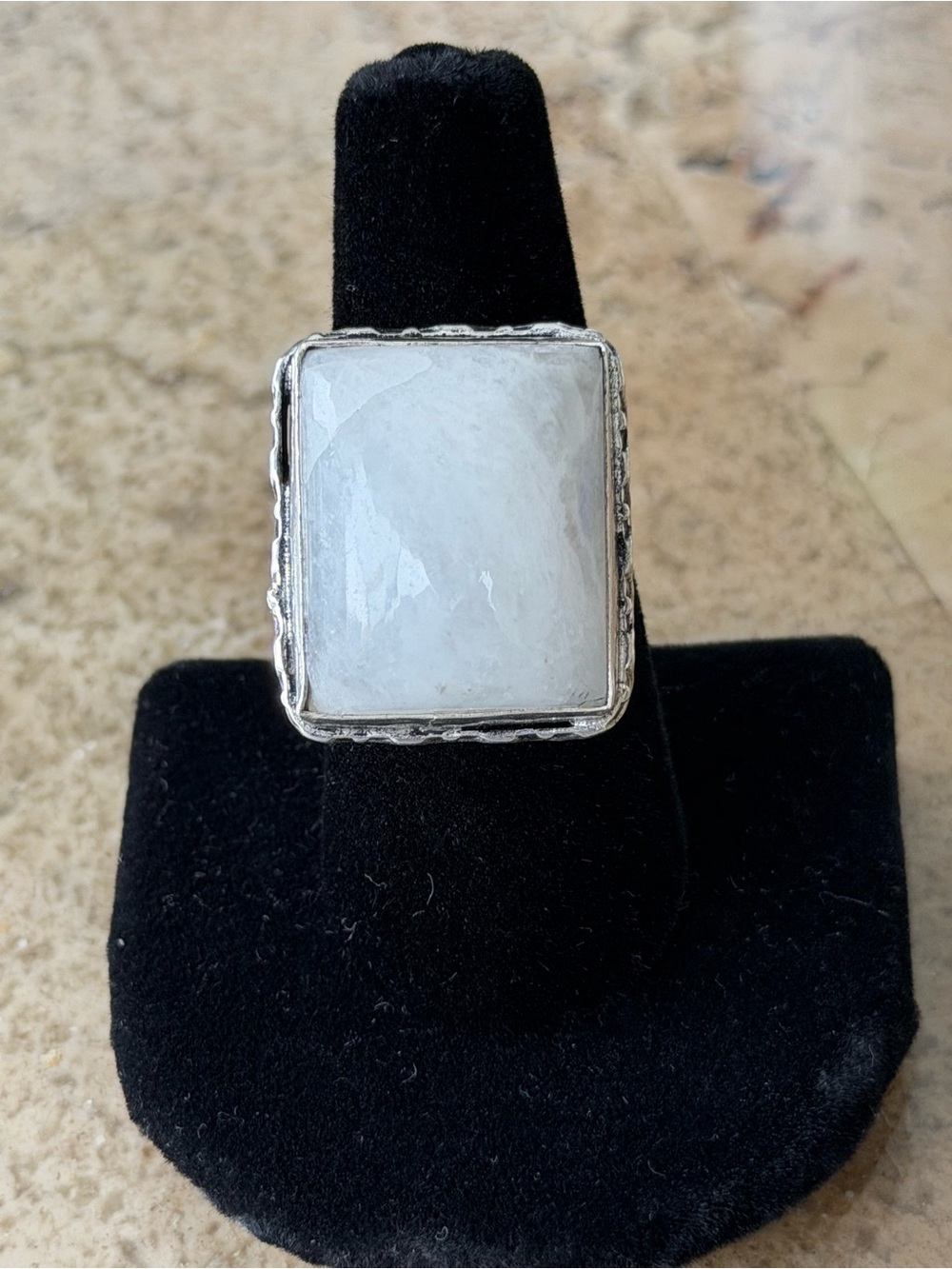 Moonstone Statement Ring_925 stamp_Size 8 - Picture 4 of 6